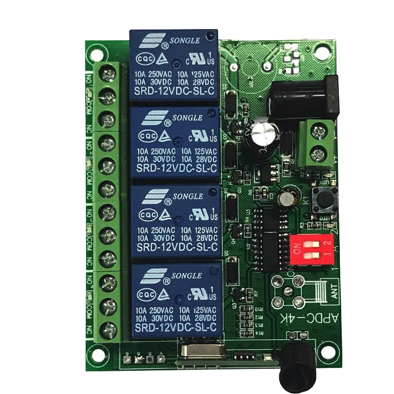 Беспроводной переключатель с дистанционным управлением 4-канальный приемник