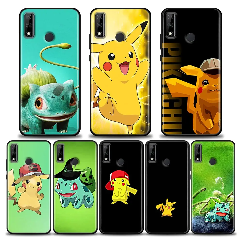 

Pikachu Pokemon Bulbasaur Phone Case for Huawei Y6 Y7 Y9 2019 Y5p Y6p Y8s Y8p Y9a Y7a Mate 10 20 40 Pro RS Silicone Case Pikachu