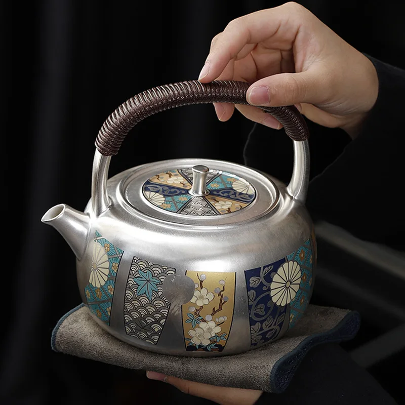 

Chinese Style Tea Kettle Vintage Tea Maker Infuser Beautiful Puer Yixing Clay Kettle Handmade Kung Fu Tea Table Chines Tea Set