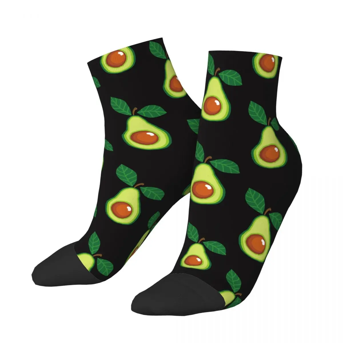 

Веселые забавные мужские короткие носки в стиле Харадзюку, носки с фруктами, авокадо, авокадо, спортивные женские носки до щиколотки для влюбленных, весна, лето, осень, зима