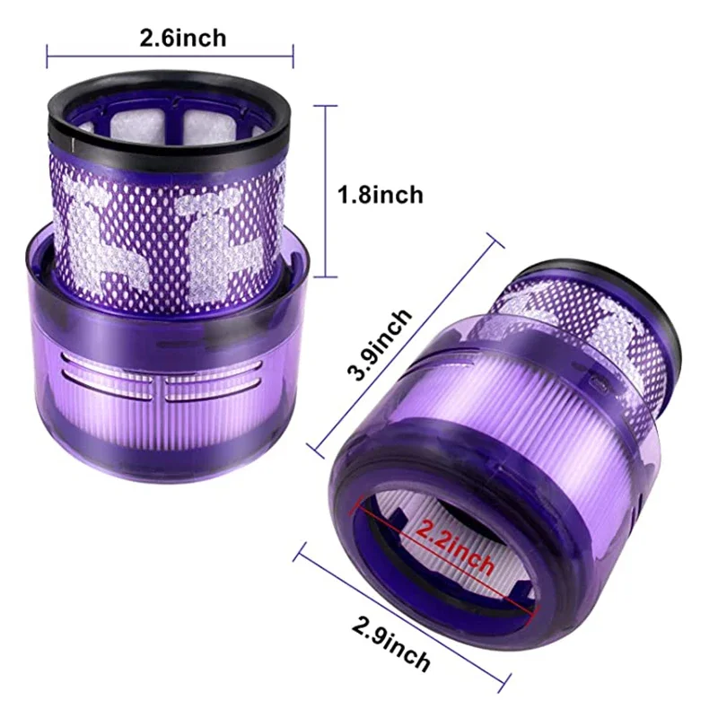 2 шт. фильтр для пылесоса Dyson SV12 SV19 Omni-glide аксессуары подметания