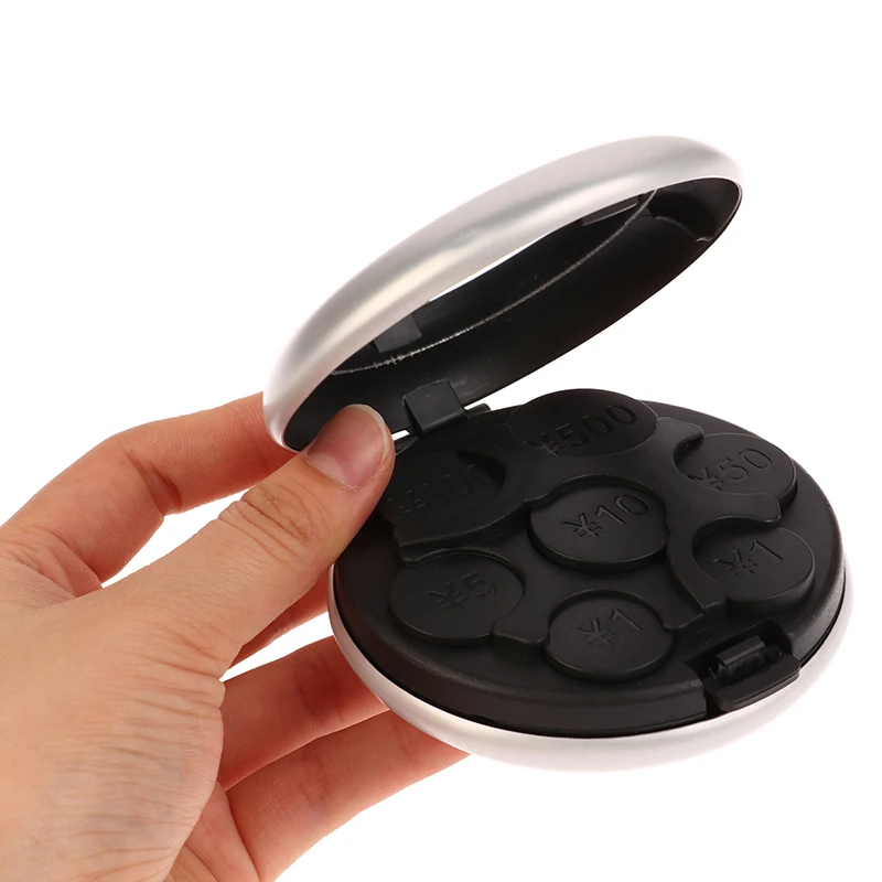 Портативный Круглый Европейский дозатор для монет кошелек коробка держатель