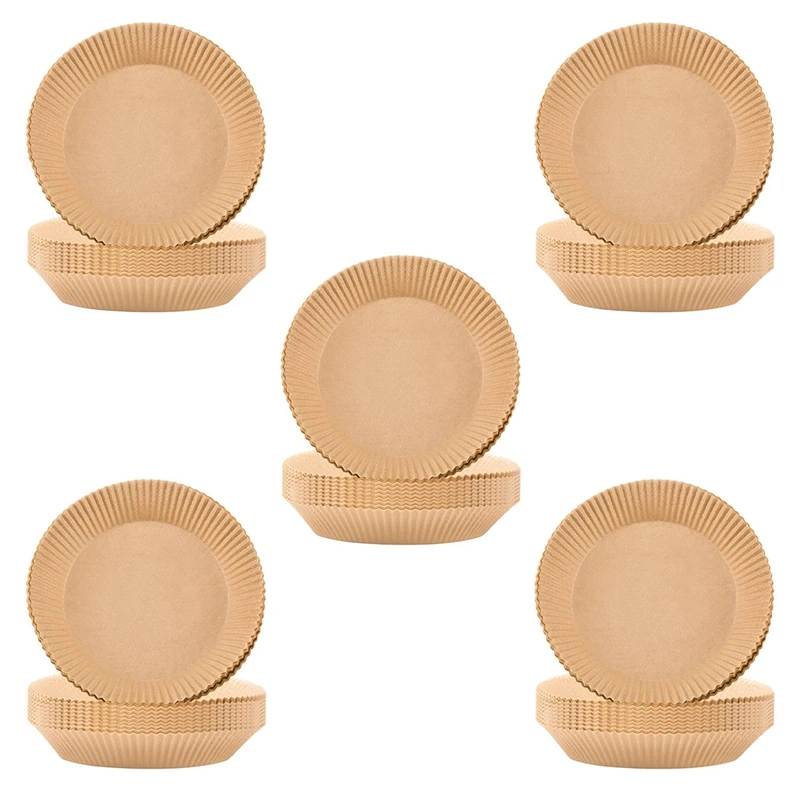 

750Pcs Air Fryer Parchment Paper Liners Non-Stick Disposable Air Fryer Liners Basket Unperforated Round Parchment Paper