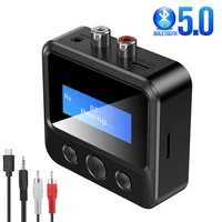 bluetooth 5 0 transmitter receiver edr wireless adapter usb dongle 3 5mm aux rca for tv pc headphones home stereo car hifi audio