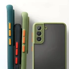 Чехол для Samsung Galaxy S21 FE A12 A52 A53 A13 A33 M52 5G S22 Ultra Plus Прозрачный матовый чехол для Samsung S21 FE Fundas