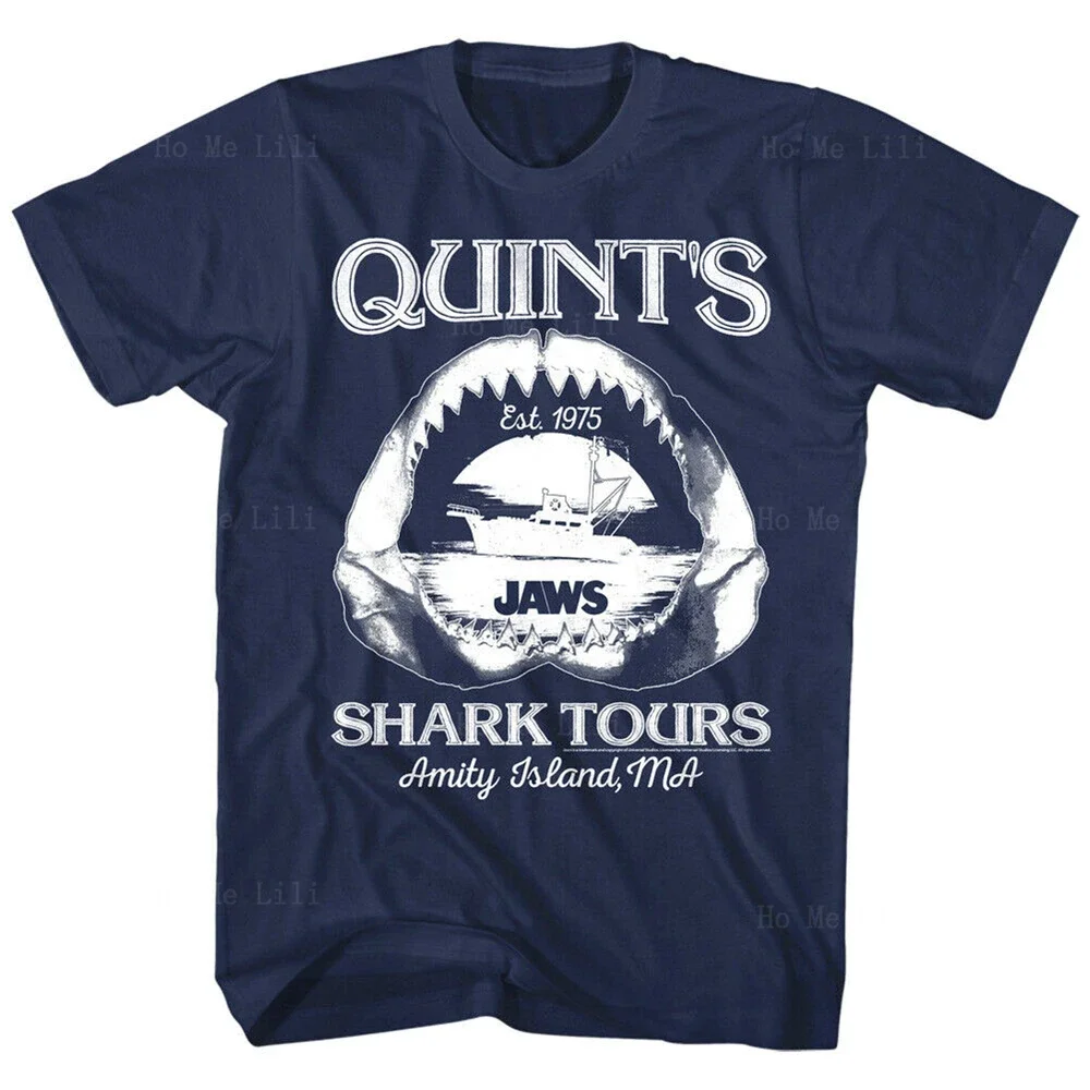Роскошные мужские футболки Jaws Quint's Shark Tours