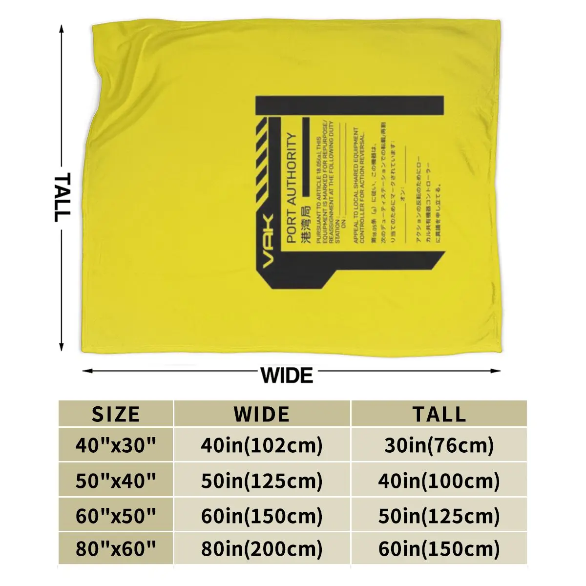 Ультра-мягкое Флисовое одеяло с наклейкой Port Administration