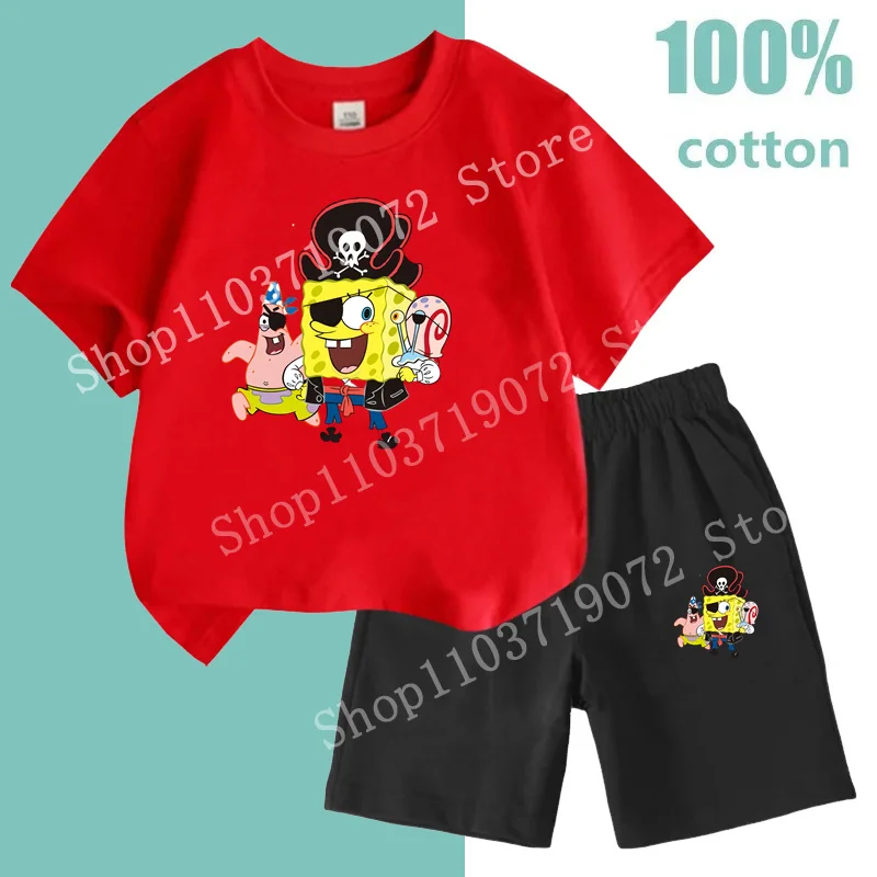 Повседневная летняя одежда для детей разноцветная футболка с мультяшным принтом