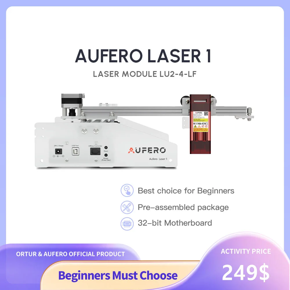 

Aufero2/1 Laser Engraver Cutter For Wood Metal Acrylic 10W Protable 15000mm/min Diy LOGO Marking Laser Engraving Cutting Machine