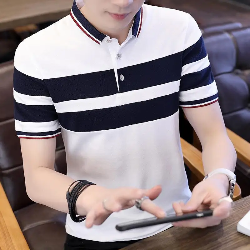 

Мужская футболка-поло Luxurys, мужская одежда высокого качества, новые рубашки-поло с коротким рукавом, Мужская футболка в стиле простоты