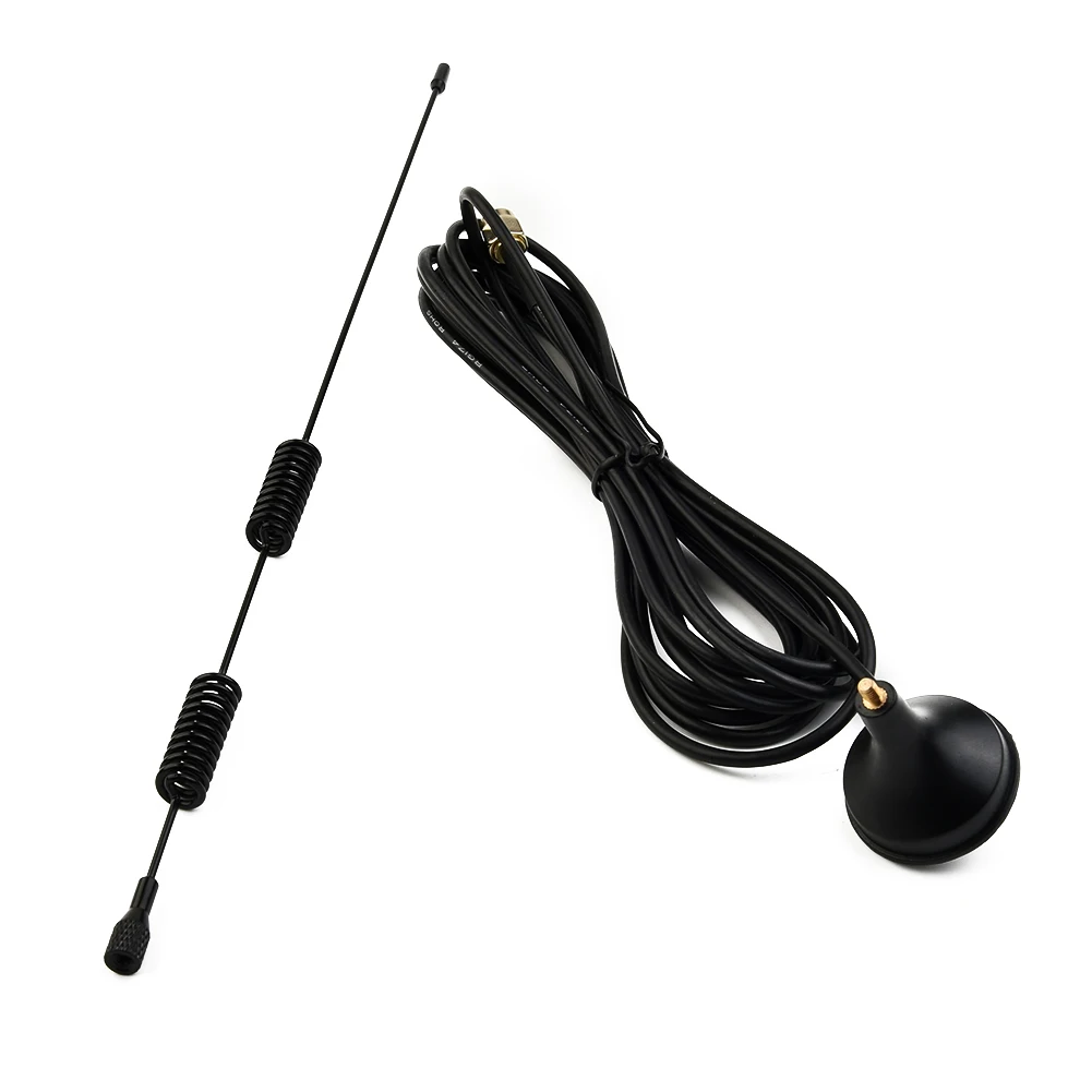 

1pc Male Dual Band VHF UHF 136-174MHz 400-470MHz Ham Radio Antenna SMA Receivers Vehicle Electronics Car Accessories