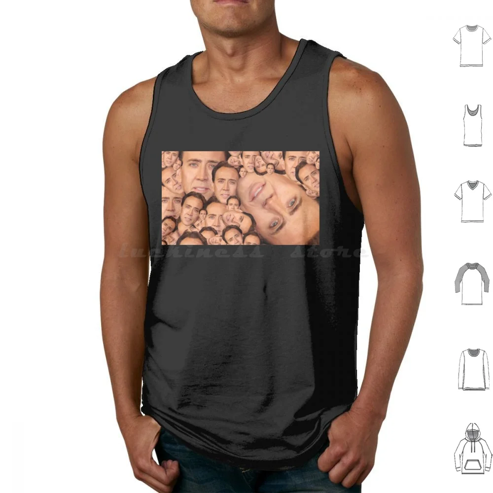 

Nicolas Cage Meme Photo Collage Tank Tops Vest Sleeveless Nicolas Cage Cage Travolta John Face Off John Travolta Face Funny