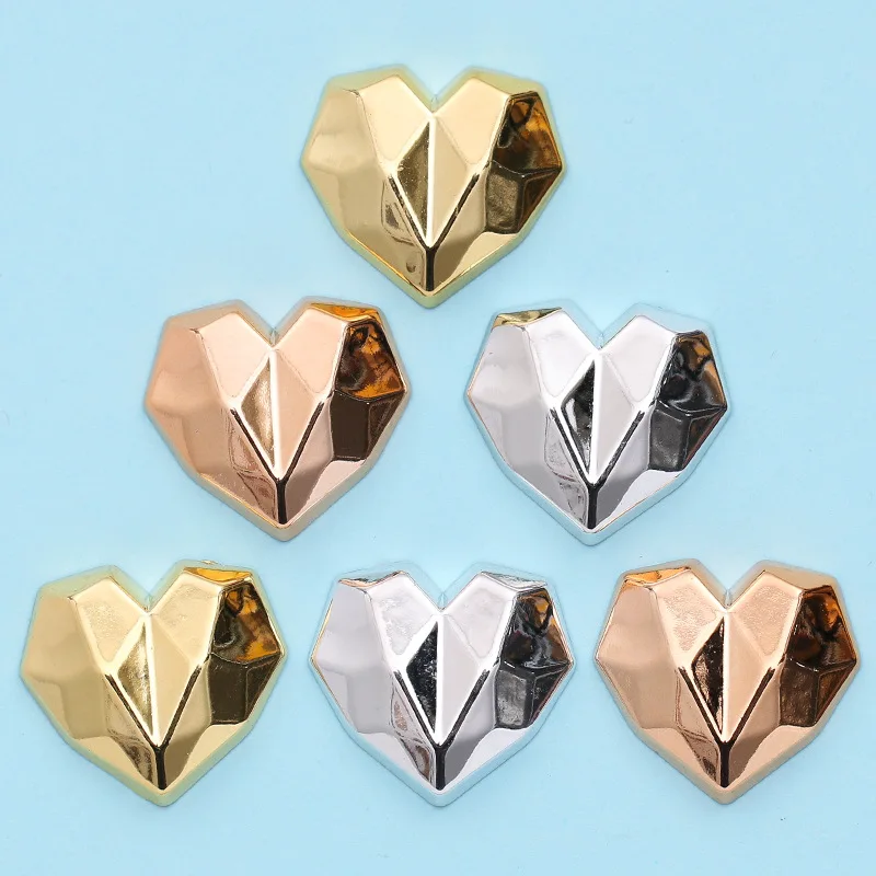 

Детские аксессуары для волос с гальваническим покрытием 3D в форме сердца из смолы