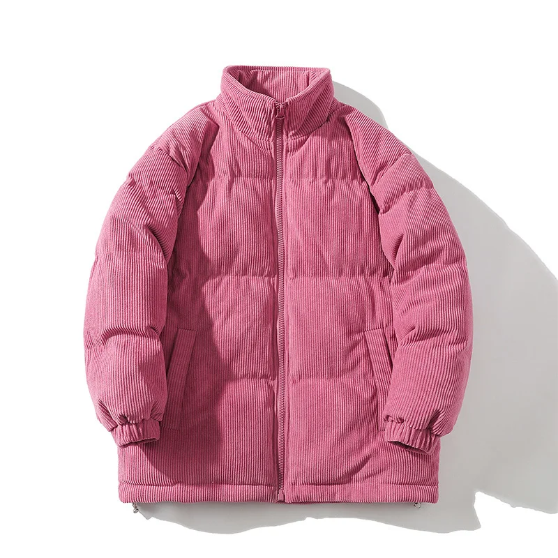 Winter Jacket Men Warm Fashion Casual Thickened Corduroy Jacket Men Streetwear Loose Thick Short Coat Mens Clothes Large Size