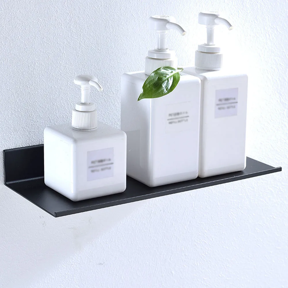 

Настенный алюминиевый прямоугольный кронштейн, держатель, аксессуары для душа и косметики, Домашний Органайзер, стойка для мыла, полка для ...