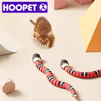 hoopet automatic cat toy interactive smart sensing snake toys for cats puppy usb charging animal trick terrifying mischief toy
