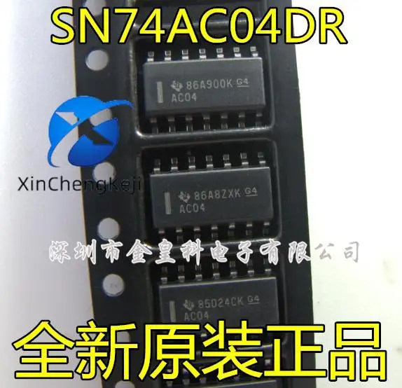 20 шт. Оригинальный Новый SN74AC04DR Шелковый экран AC04 SOP14 logic IC CD74AC04