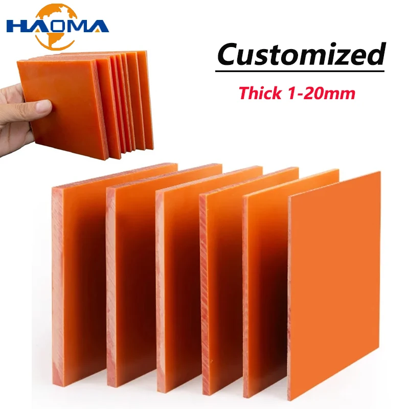 

Фенольная смоляная доска оранжево-красного цвета 1-20 мм