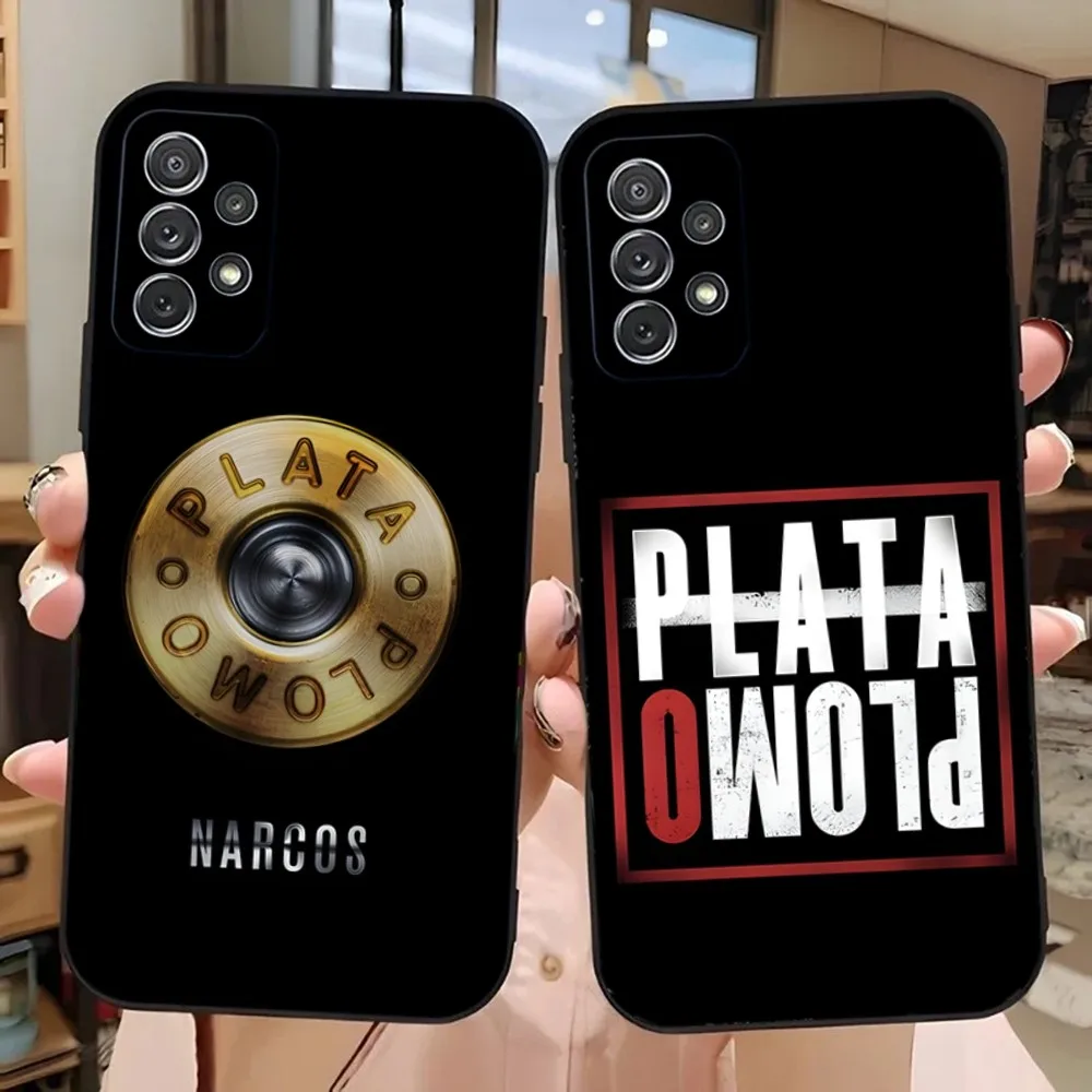 Чехол для телефона Plata O Plomo Narcos Pablo Escobar Samsung Galaxy A13 A21s A22 A31 A32 A52 A53 A71 A80 A91 мягкий