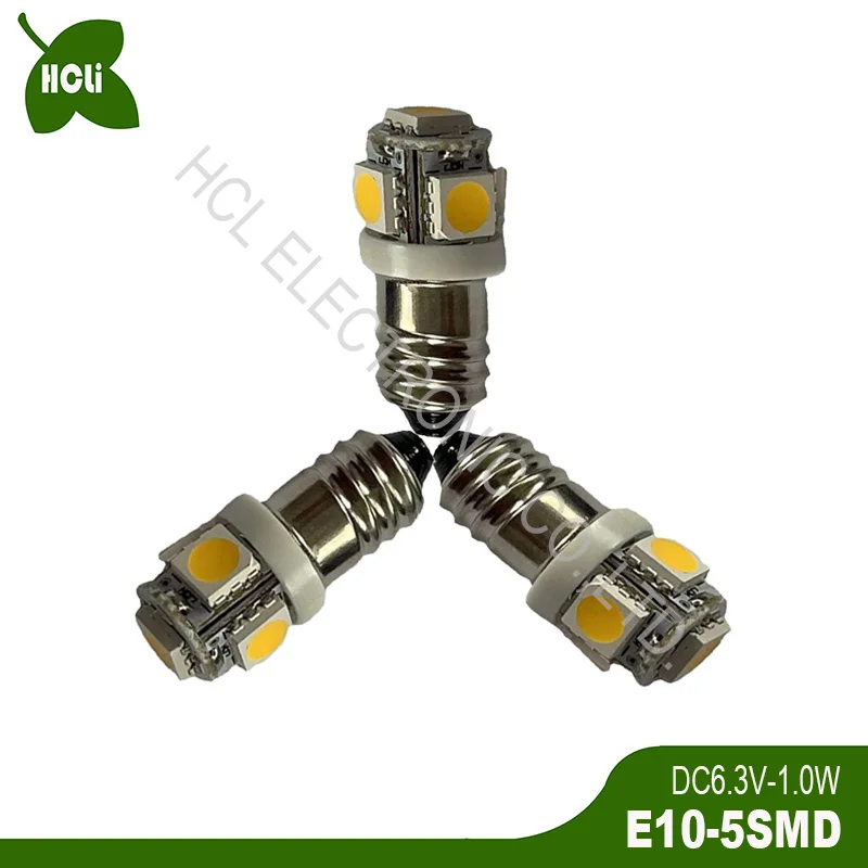 Высокое качество DC3V 4.5V 5V 6V 6.3V 12V 24V E10 Светодиодные фонари Предупреждающий свет