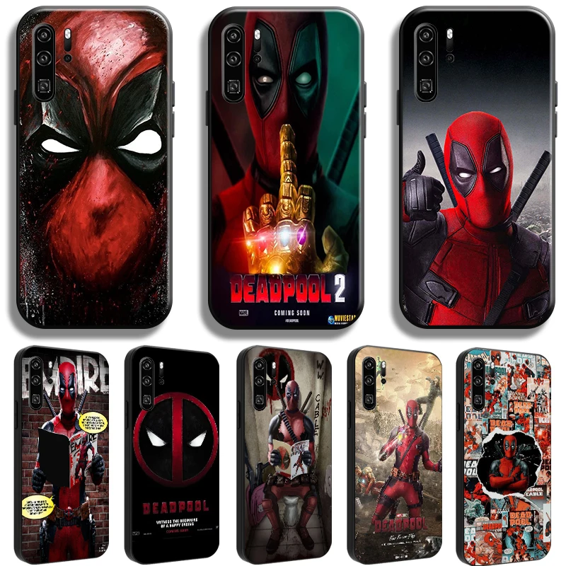 

Marvel Deadpool For Huawei P50 P40 P30 P20 Pro Lite 5G P Smart Z 2019 2021 Phone Case Coque Shell TPU Cover Full Protection