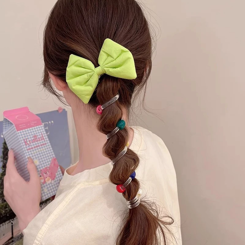 Эластичные резинки с бантом для женщин и девочек телефонный провод волос петля