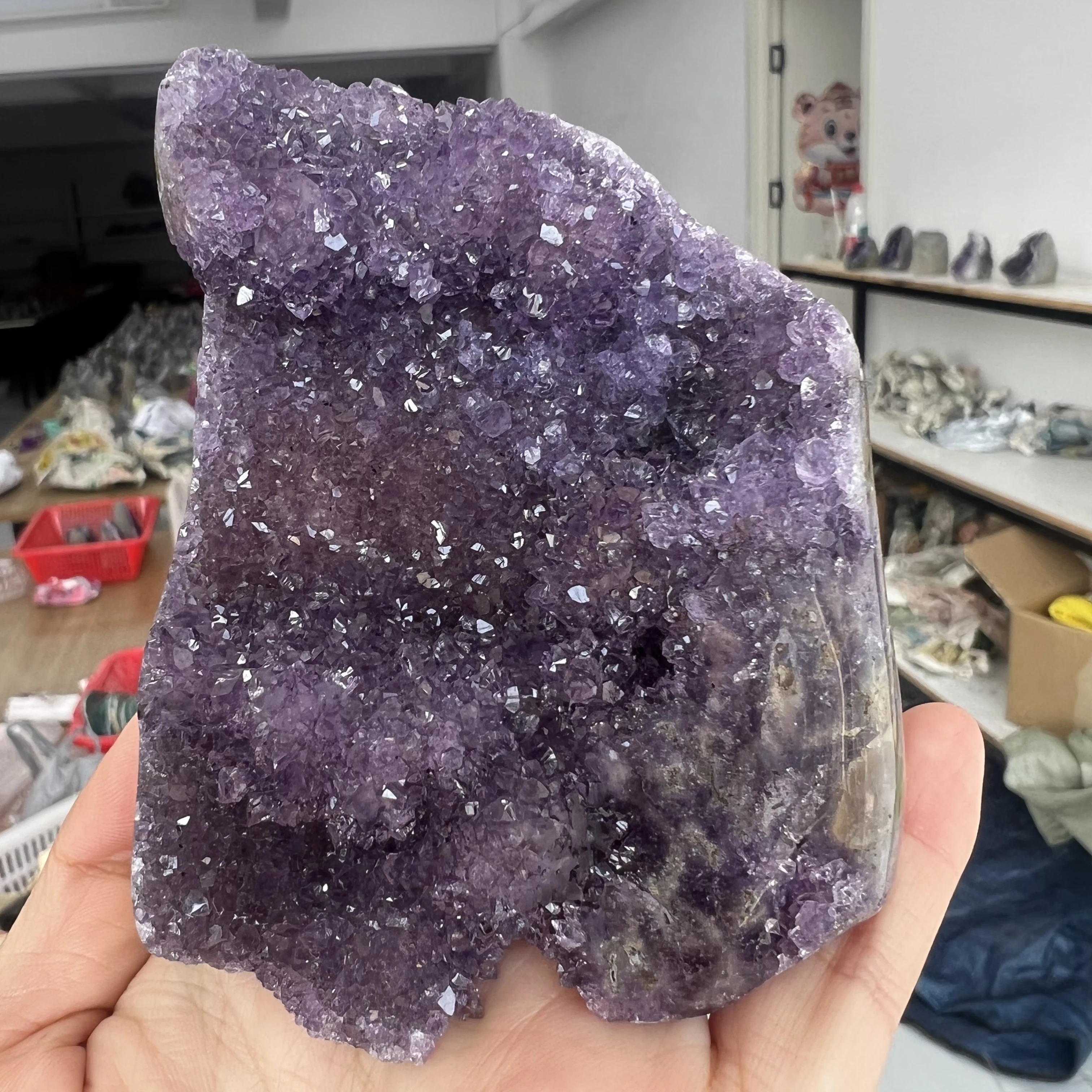 Натуральный Уругвайский Аметистовый Кристалл Кластер