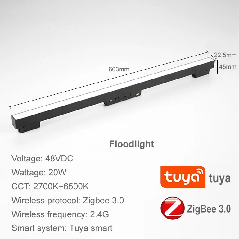 

ALZLZLAC Умные магнитные трековые светильники Zigbee 48В