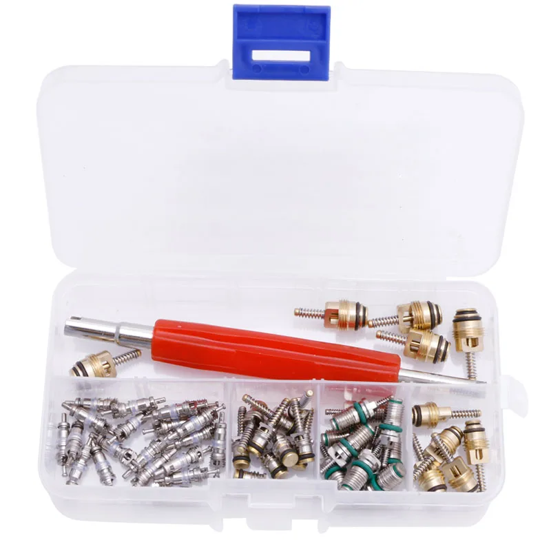

652F 50Pcs A/C Core для VALVE R12/R134A Кондиционер Auto Car Ассортимент Remover