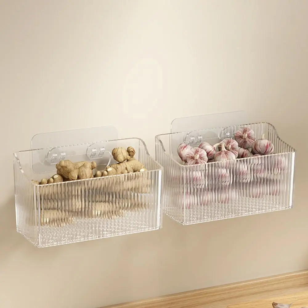 Прозрачный ящик для хранения имбиря настенный контейнер ароматизации специй