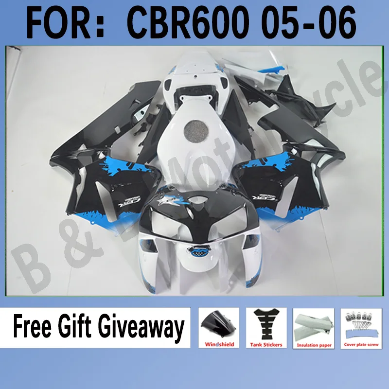 

Новый комплект обтекателей для мотоцикла ABS для HONDA CBR600RR F5 2005 2006 CBR600 RR CBR 600RR 05 06 комплект обтекателей для кузова белый черный