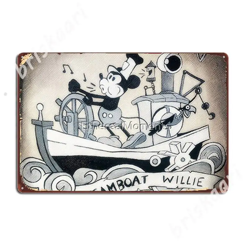 

Steamboat Willie металлические знаки, классические кухонные кинотеатры