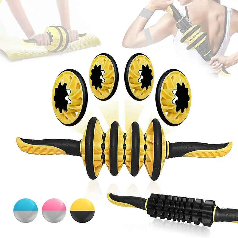 

Multifunctional Ab Roller, Black/Yellow