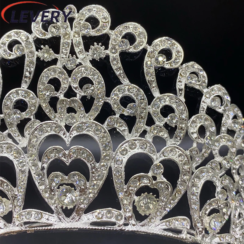 Женская Тиара для волос leach Beauty Queen прозрачная белая яркая тиара гребень