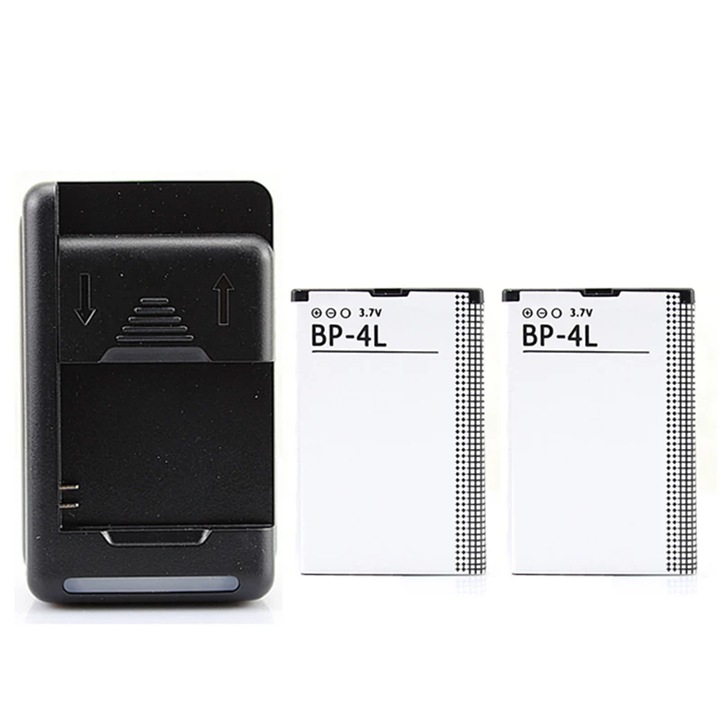 

1500mAh BP-4L Phone Battery + USB Charger For Nokia E61i E63 E90 E95 E71 6650 6760 N97 N810 E73 E72 E52 E55 BP4L BP 4L Battery