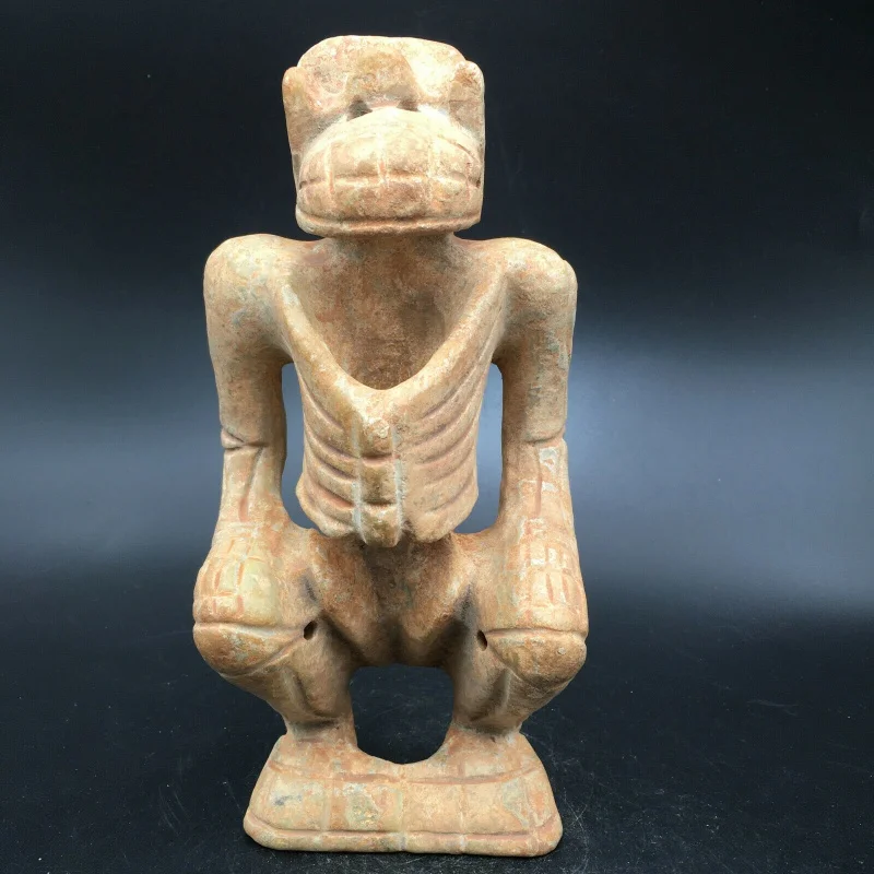 

Chinese Jade Hand Carved Hongshan Culture Original Human Skeleton Statue ， c721