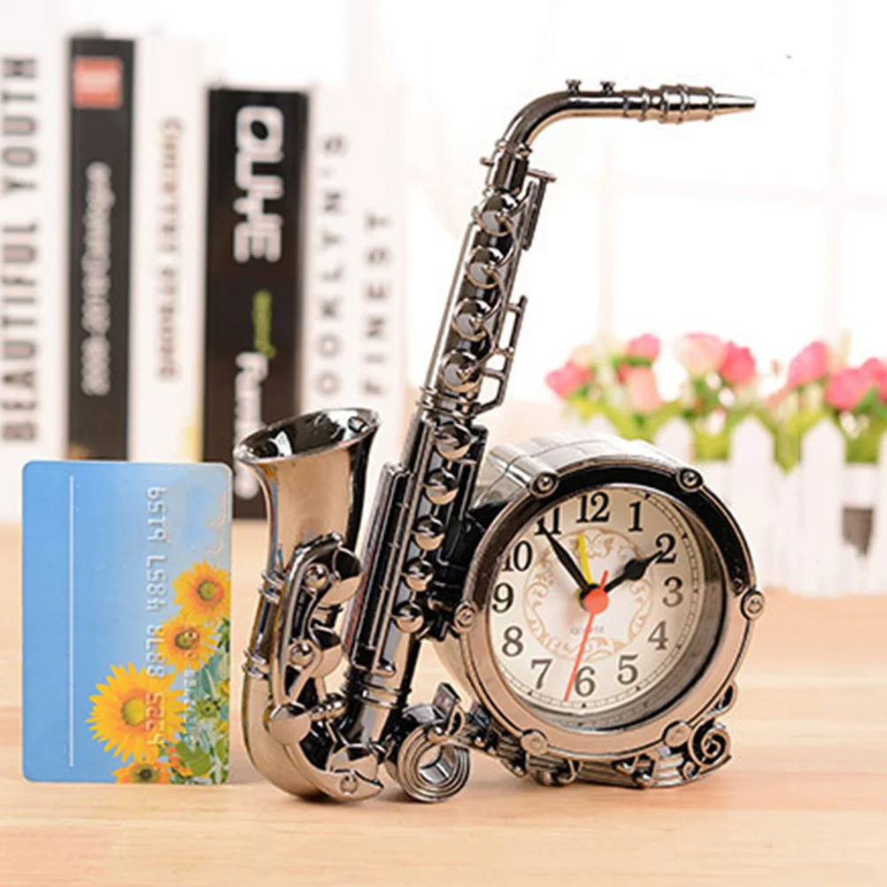 

Retro Alarm Clock Tabletop Clock Decorative Desktop Clock for Home Bedroom