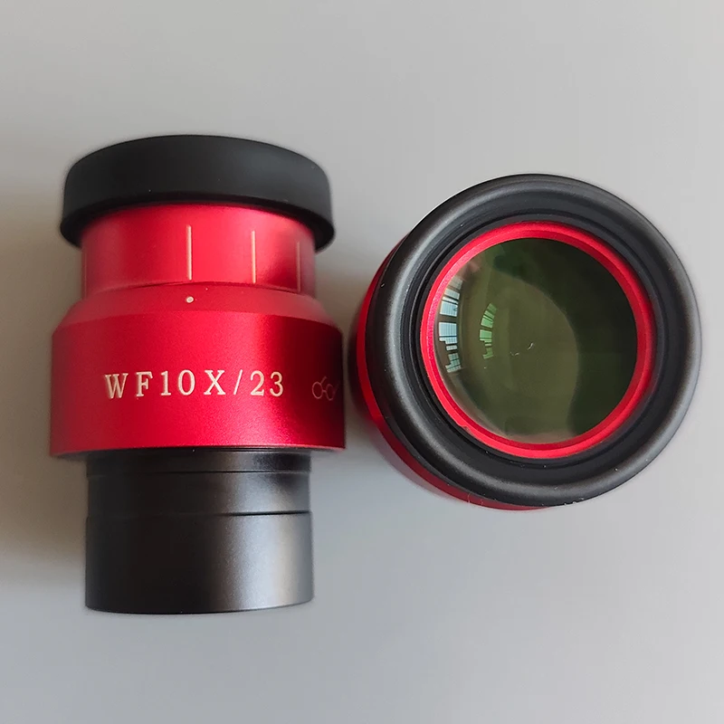 Фото 1 шт. 2 шт. окуляр для микроскопа WF10X WF10X/23 мм дикое поле для стерео бинокулярный тринокуляр 30 мм интерфейс №5