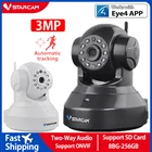 IP-камера Vstarcam C37S HD МПМП с автоматическим отслеживанием, инфракрасная камера видеонаблюдения с функцией ночного видения, PTZ, работает с приложением Eye4