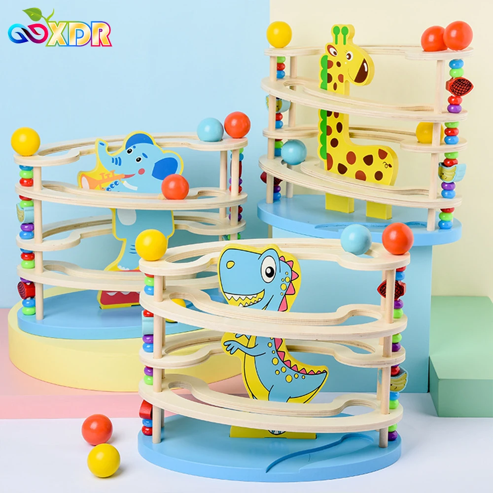 

Деревянный мраморный шар бегущий трек жираф слон животные шар лабиринт слайд упражнения для ребенка концентрация деревянные детские игруш...