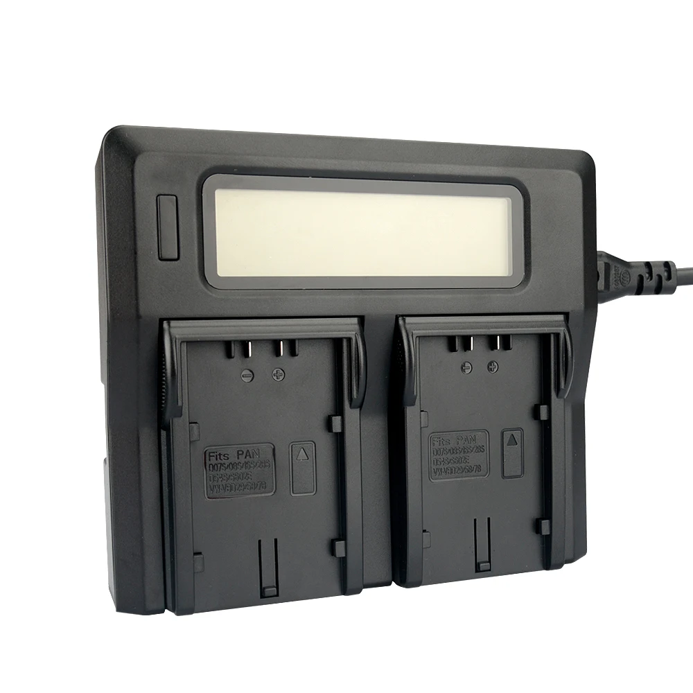 AG-VBR89 Battery Charger AG-VBR59 AG-VBR118 AG-BRD50 AG-BRD50P AG-VBR89G Dual for Panasonic