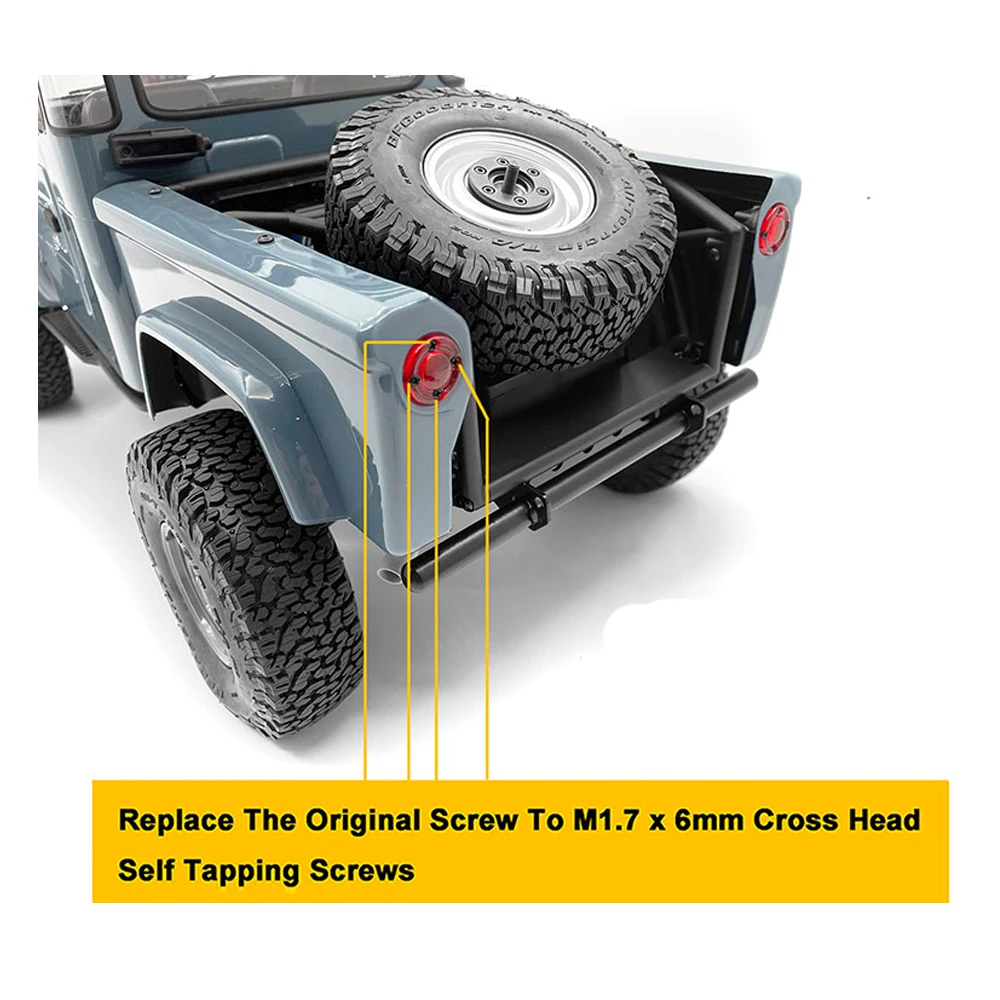 

Аксессуары для автомобиля на гусеничном ходу VP VS4-10 Phoenix, прозрачная красная задняя крышка заднего фонаря