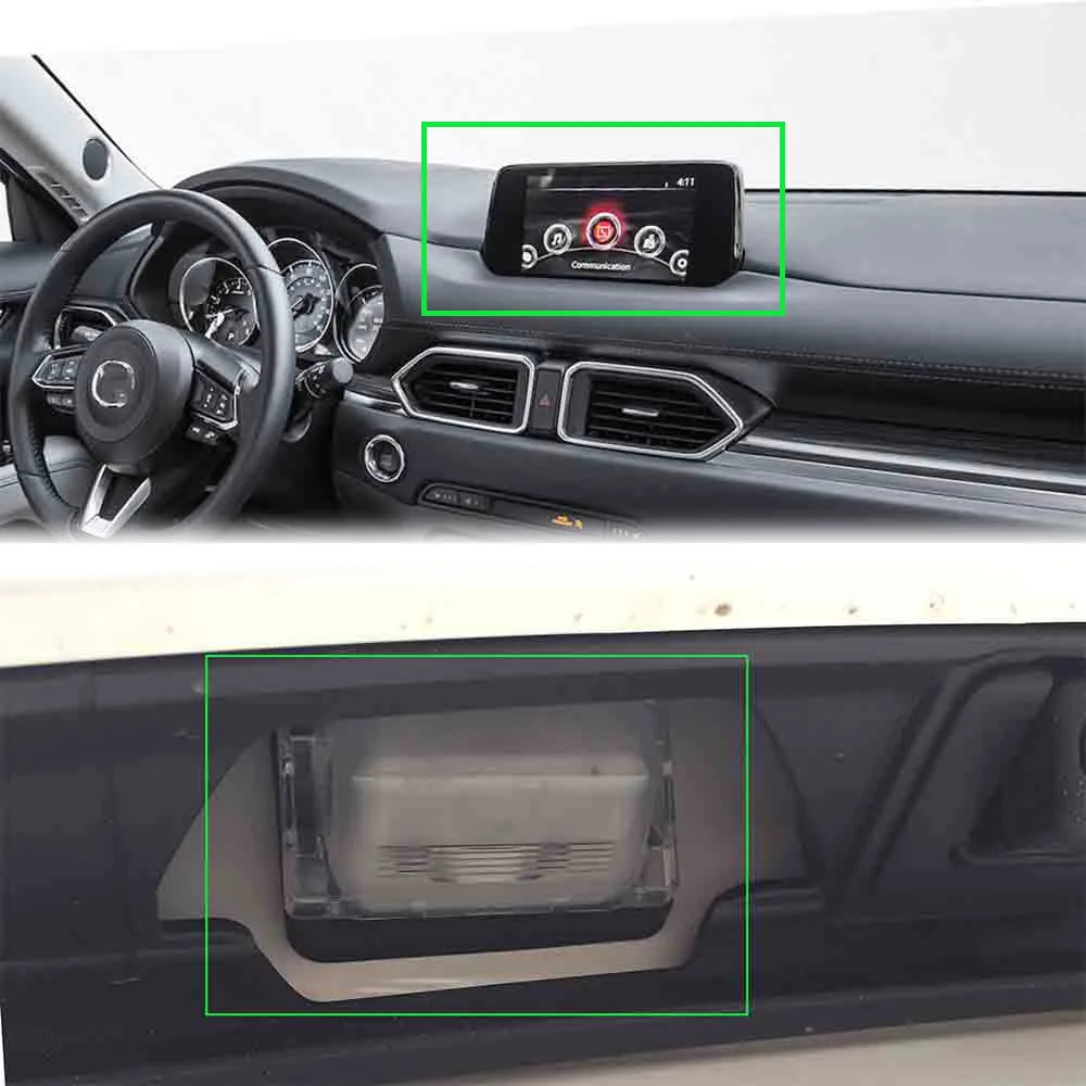 Камера заднего вида VKAUTO рыбий глаз для Mazda Cx-5 CX5 II KF 2016 ~ 2021 заводского блока HD