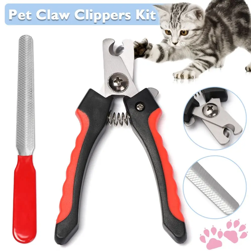 

Кусачки для ногтей домашних животных с пилкой, кусачки для ногтей для домашних животных, набор кусачек для кошек, кусачки для ногтей для дом...