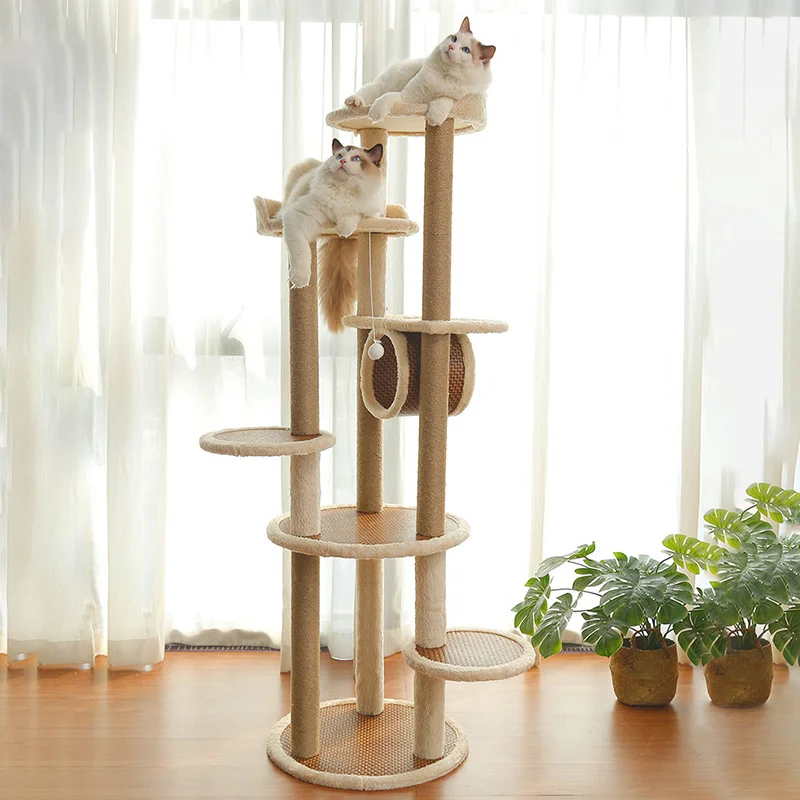 

Cat Tree Sisal Xxl Climbing Tower Pet Supplies Cats Items Pets Product Furniture Scraper Toy Kitten Accessories Perch Mat Bed