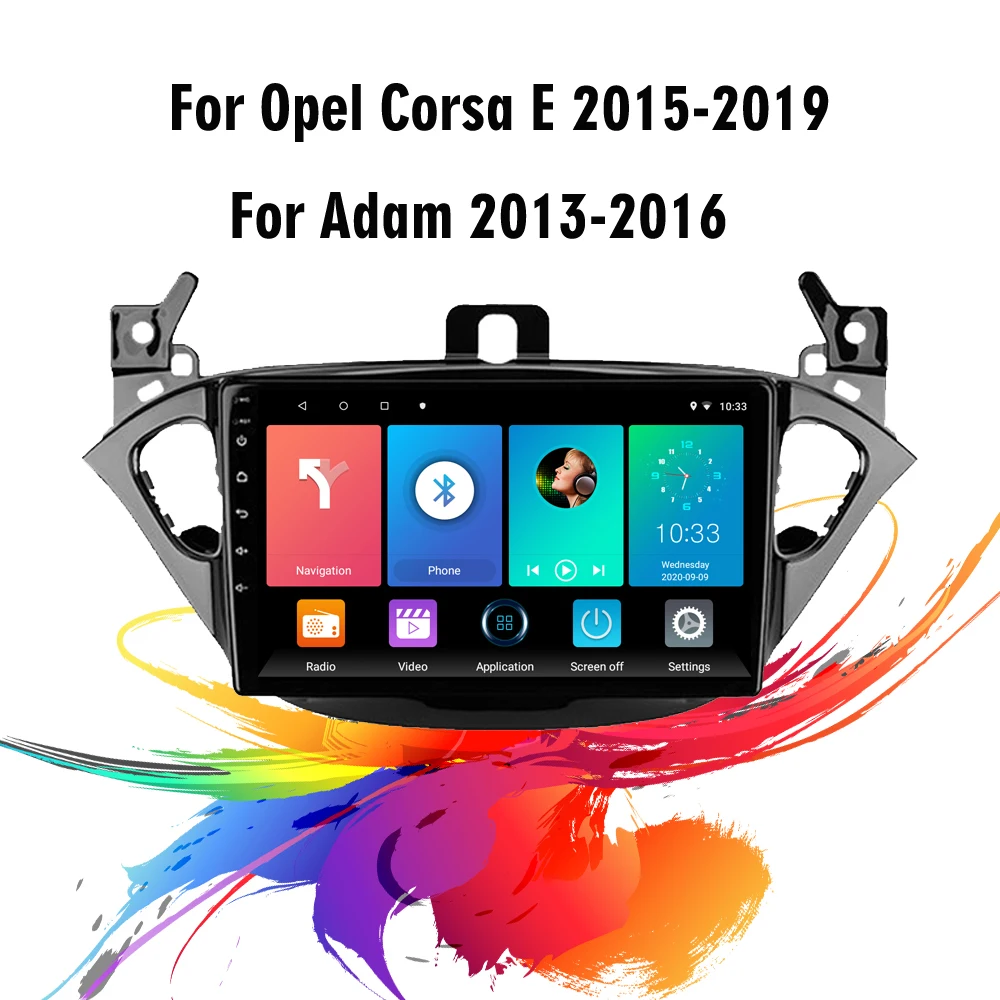 

4G Carplay Autoradio For Opel Corsa E 2015-2019 Adam 2013-2016 2 Din Car Radio Android 9 Inch GPS Navigation Multimedia Player