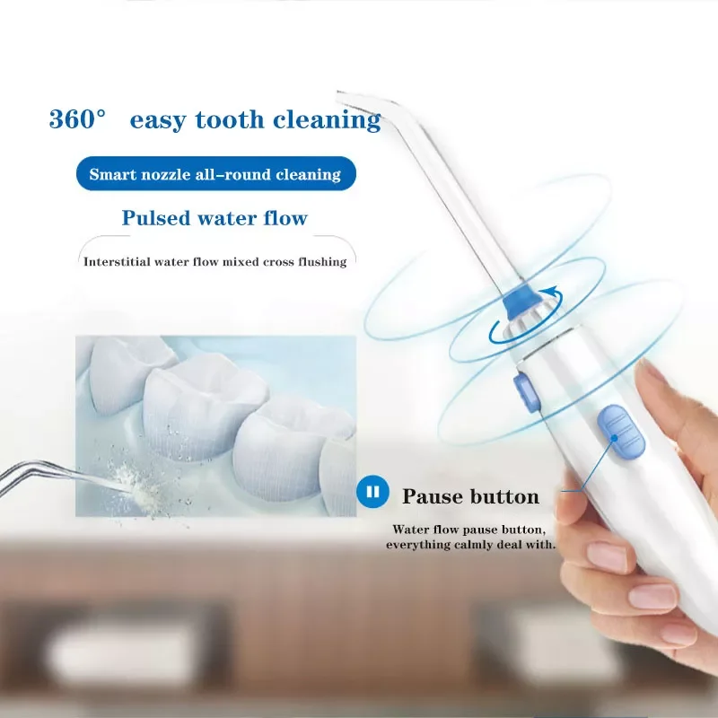 

800ml Electric Oral Irrigator Dental Scaler Water Pulse Floss 110V220V Tooth Cleaner Stain Tartar Calculus Remover Dental Tool
