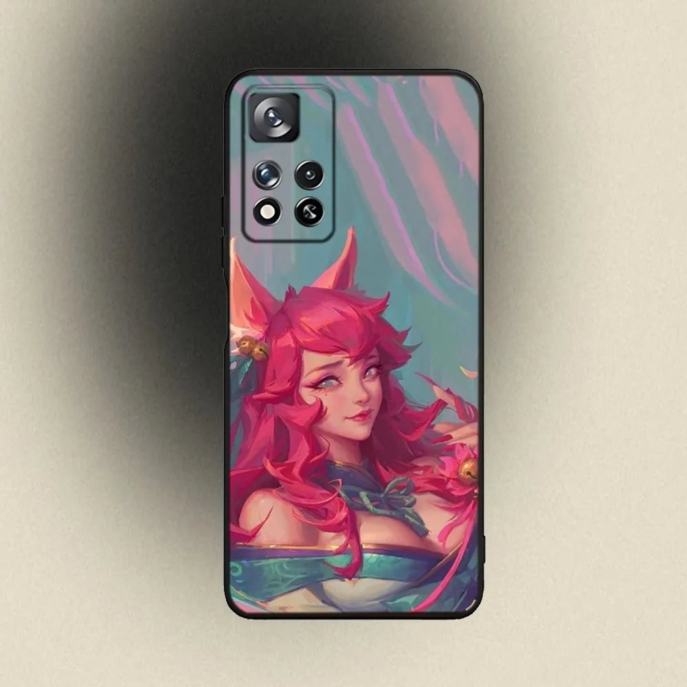 Game Ahri L-LeagueS of Legends Phone Case For Samsung Galaxy A20 A21s A22 A31 A32 A52 A53 A72 73 A80 A91 Soft Black Cover