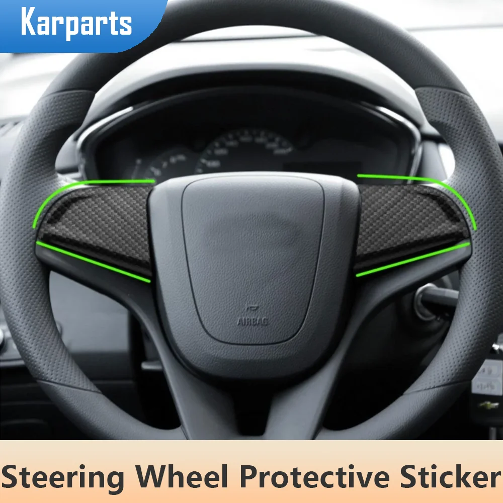 

Car Chrome Steering Wheel Protective Cover Trim Car Sticker for Chevrolet Cruze Sedan Hatchback 2009 - 2015 Trax