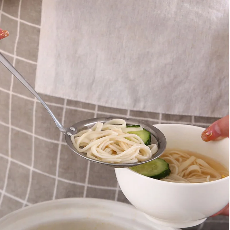 Кухонная многофункциональная ложка с фильтром из нержавеющей стали тонкая сетка